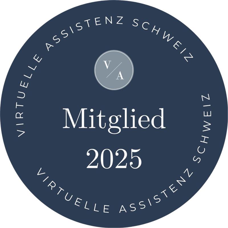 Badge für Mitgliedschaft bei Virtuelle Assistenz Schweiz